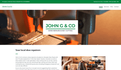 Website preview for John G & Co